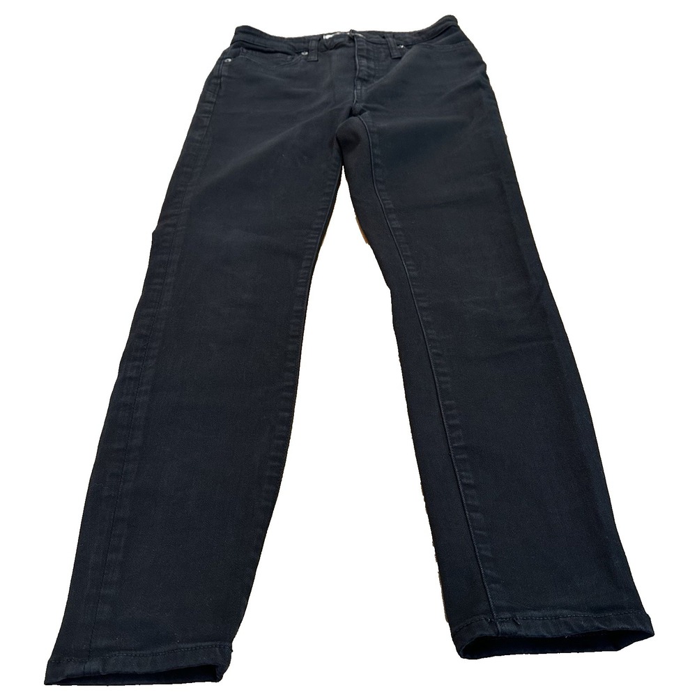 Madewell Womens Black Curvy High-Rise‎ Skinny Denim Jeans Size 28